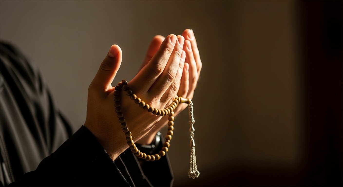 A Muslim making dua