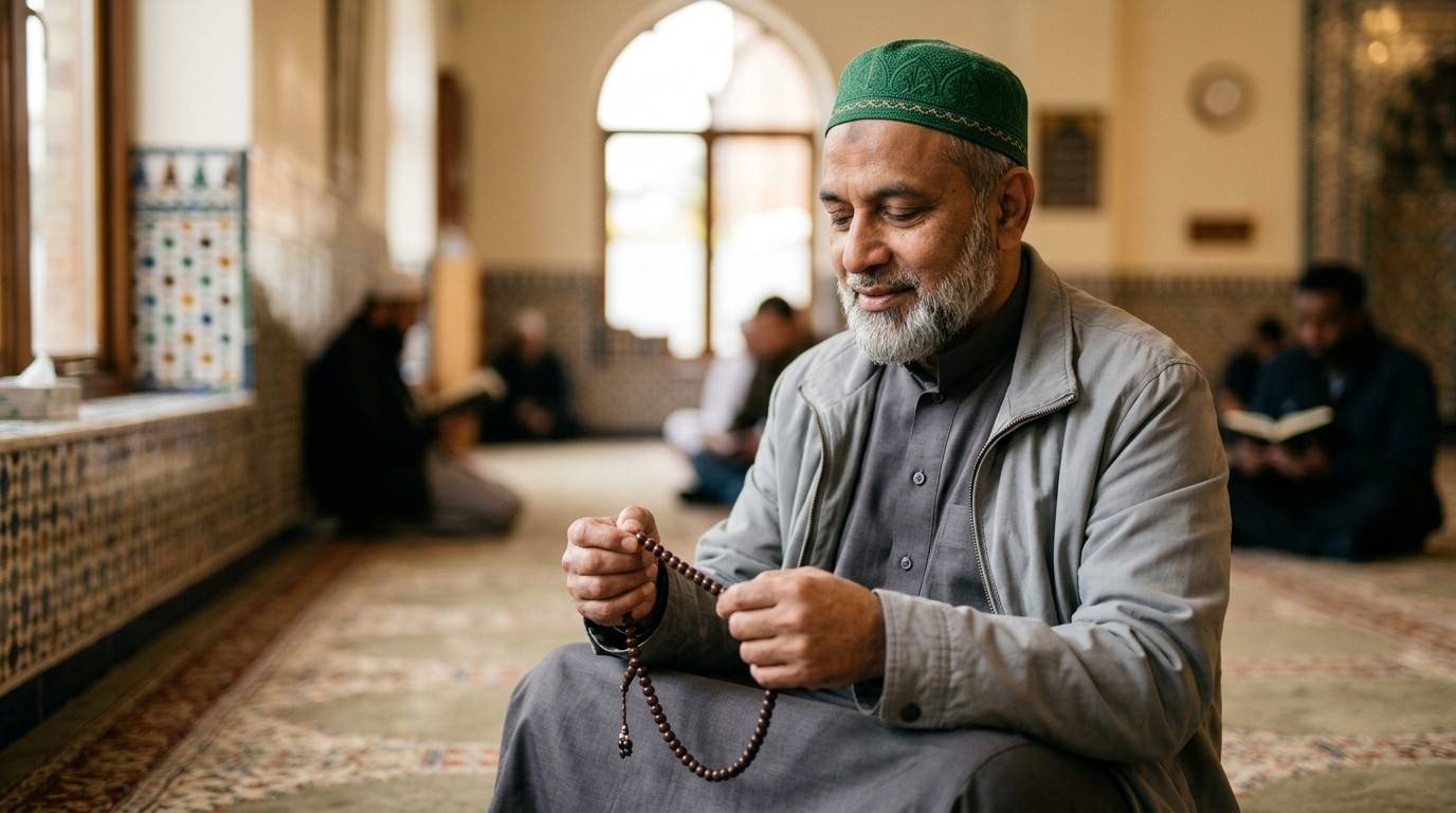A Muslim man with taqwa