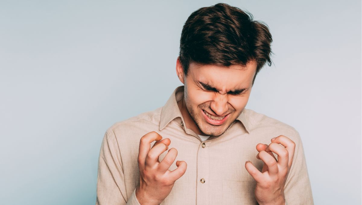 an angry person