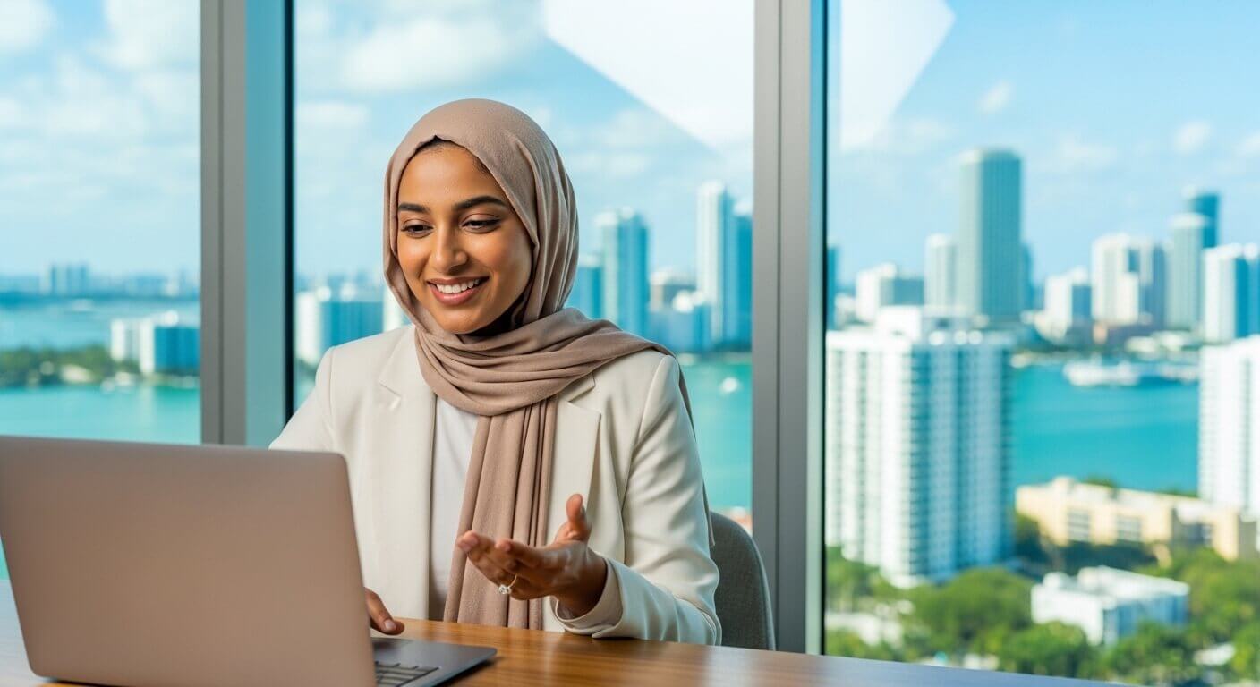 Online therapy video session with a Muslim therapist