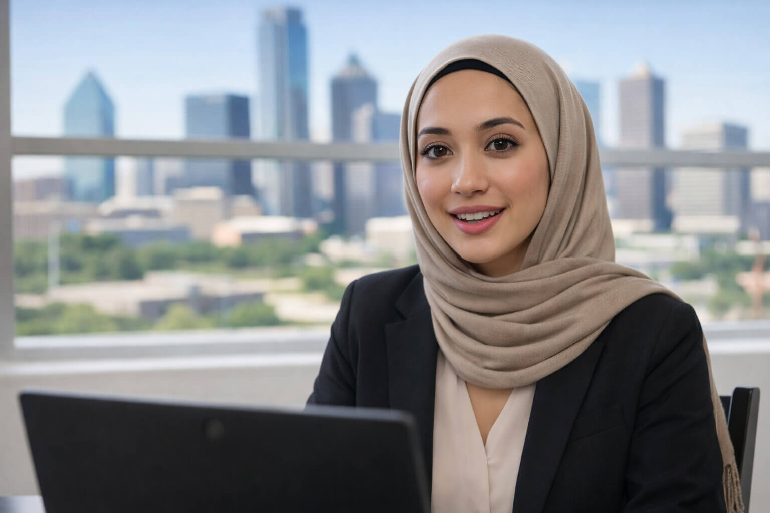 Online therapy video session with a Muslim therapist